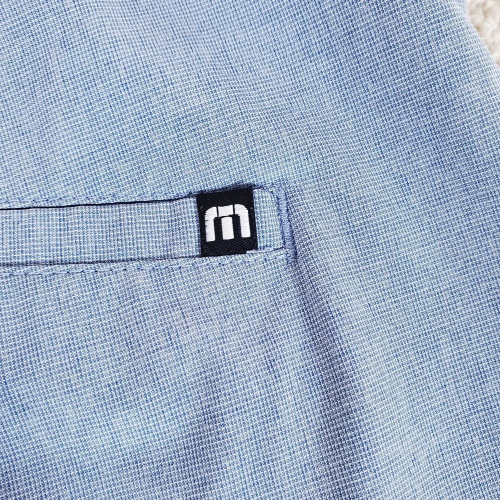 Travis Mathew Men's Shorts Size 38 Actually Measure 40 Blue Lightweight Shorts